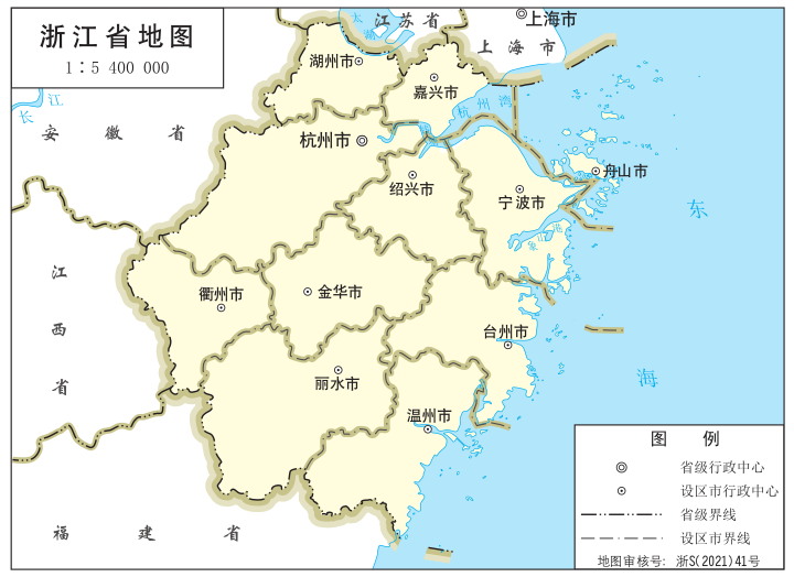 浙江省地图（地级市划分）.svg