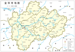 金华市在中国的地理位置