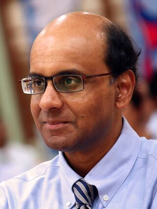 Tharman Shanmugaratnam at the official opening of Yuan Ching Secondary School's new building, Singapore - 20100716 (cropped).jpg