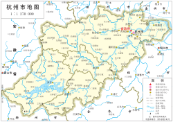 杭州市在浙江省的地理位置