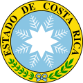 Coat of arms of the independent State of Costa Rica from April 1840 to April, 1842