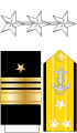 美国海军中将将星和肩章