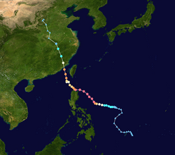 颱風杜蘇芮的路徑圖