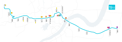 杭州地铁19号线的线路图