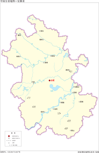 File:中国分省地图—安徽省（无邻区）.svg