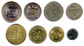 各种西非法郎的硬币