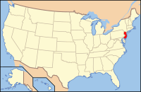 美国新泽西州地图