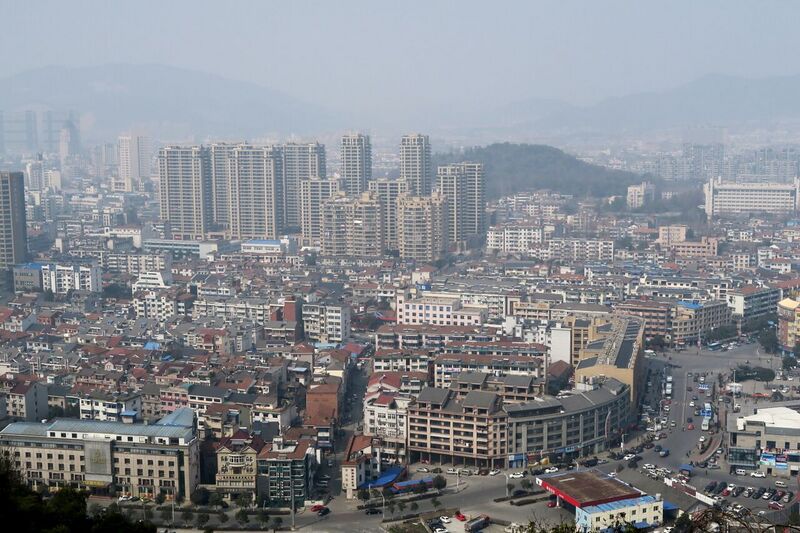 File:View of Lin'an City from Gongchen Hill, 2015-02-14.jpg
