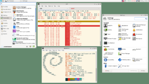 在Debian 11上运行的XFCE 4.14带有定制面板和Whisker菜单