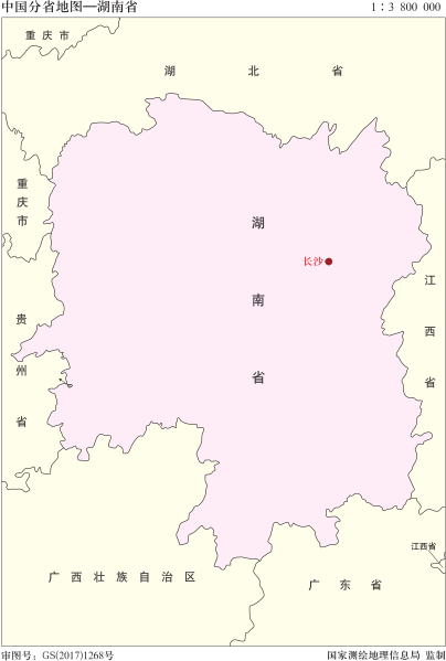 File:中国分省地图——湖南省.svg