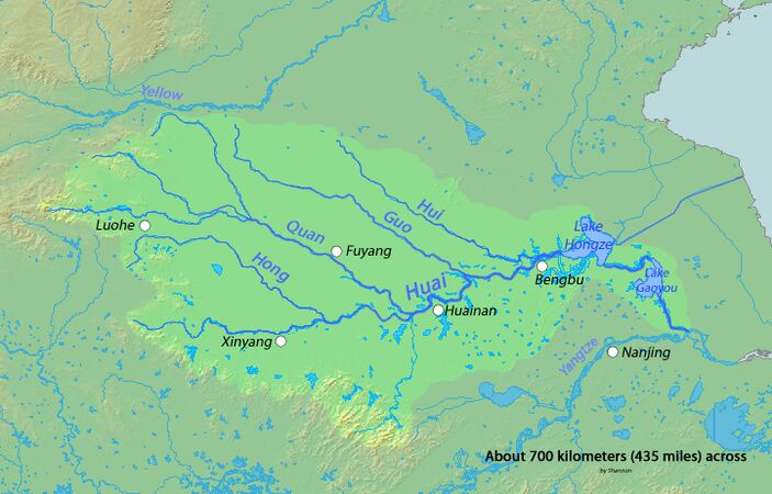 淮河支流，而本身它亦是长江的支流。