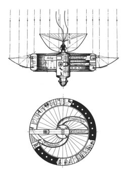 波托奇尼克設想中的繞軌道太空飛行器。