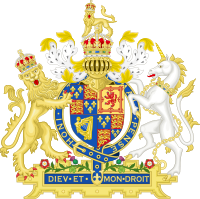 查理一世身为英格兰国王的纹章图样