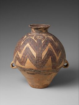 馬家窯文化出土彩陶罐（美國紐約大都會藝術博物館）