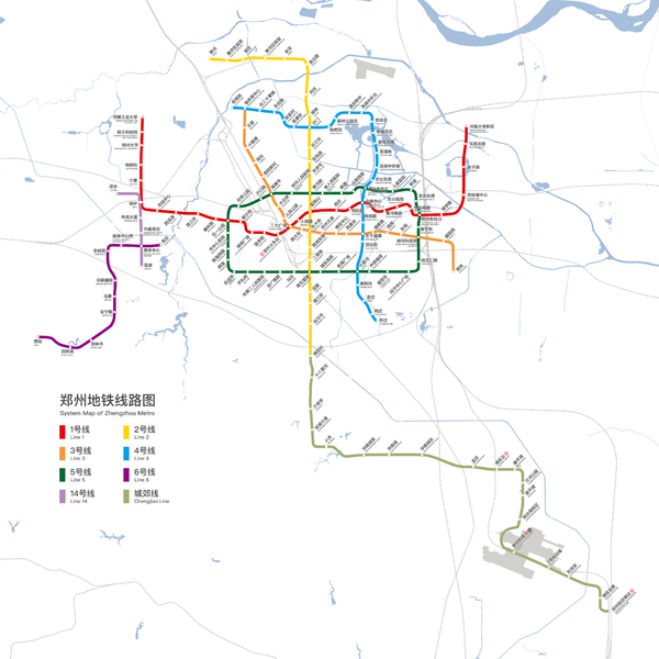 File:System Map of Zhengzhou Metro (with realistic scale).png
