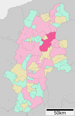 上田市位置圖