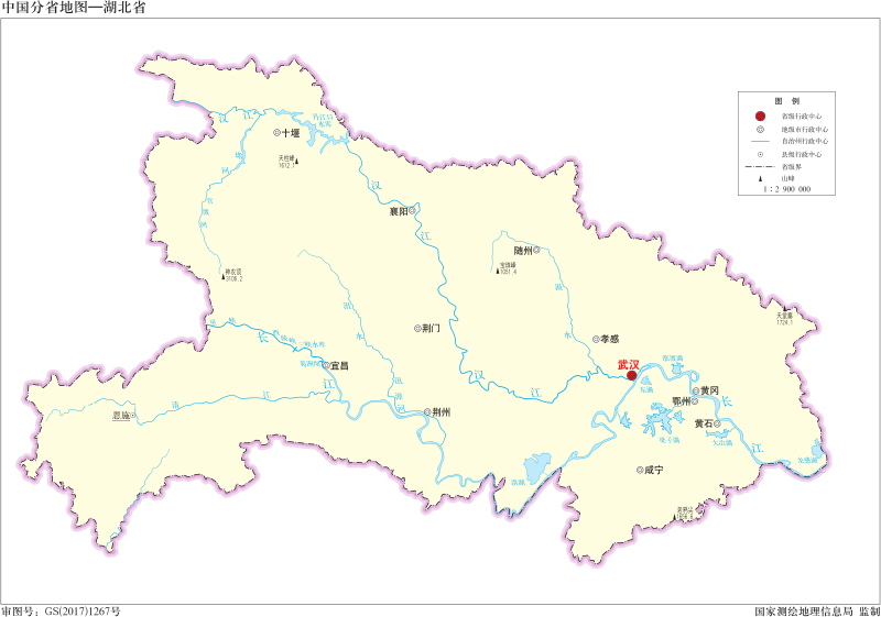 File:中国分省地图—湖北省（无邻区）.svg