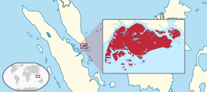 新加坡在马来群岛和马来半岛中的位置