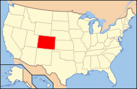 美国科罗拉多州地图