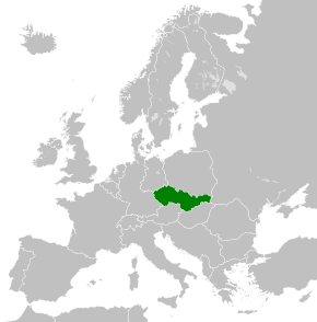 捷克斯洛伐克的位置