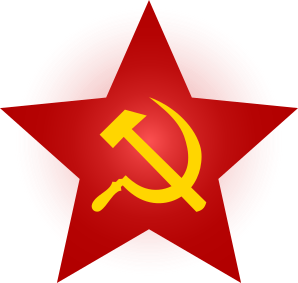 File:Hammer and Sickle Red Star with Glow.svg