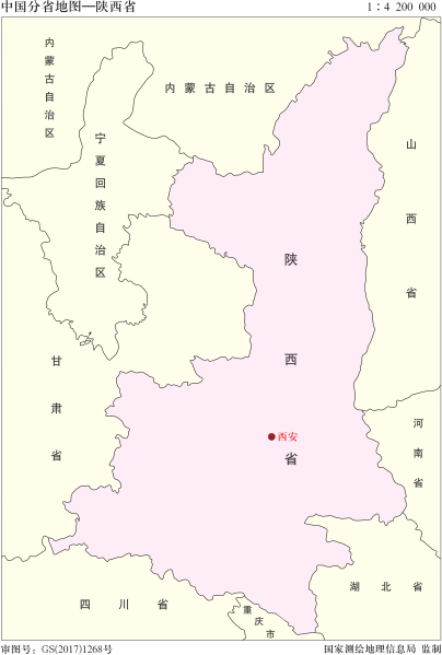 File:中国分省地图——陕西省.svg