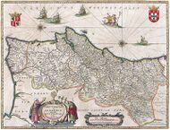 Map of Portugal from 1647