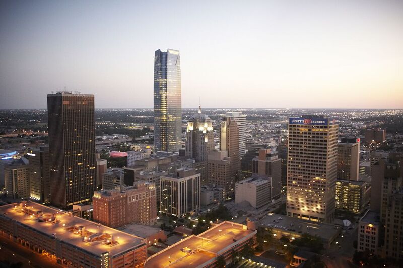 File:Downtown Oklahoma City skyline at twilight.jpg
