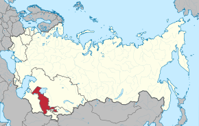 乌兹别克在苏联的位置