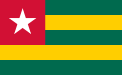 多哥國旗 比例1:1.168