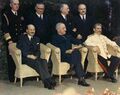 艾德礼、杜鲁门和斯大林在波茨坦会议上。