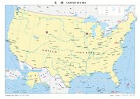 美國德克萨斯州地圖