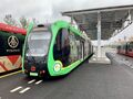 宜賓普通「竹海號」綠色塗裝智軌列車，更新於2019年6月
