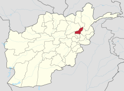 潘杰希尔省在阿富汗的位置
