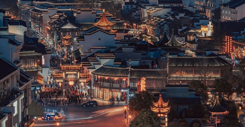 File:Night Confucius Temple in Nanjing, 20170304.jpg