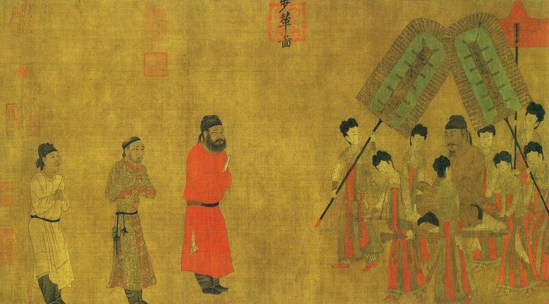 File:Emperor Taizong gives an audience to the ambassador of Tibet.jpg