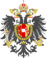 Lesser Coat of arms of the Austrian Empire. Used until 1915 also for the Austro-Hungarian Empire