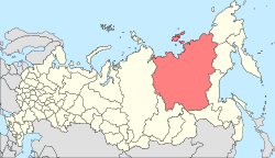 萨哈共和国在俄罗斯的位置