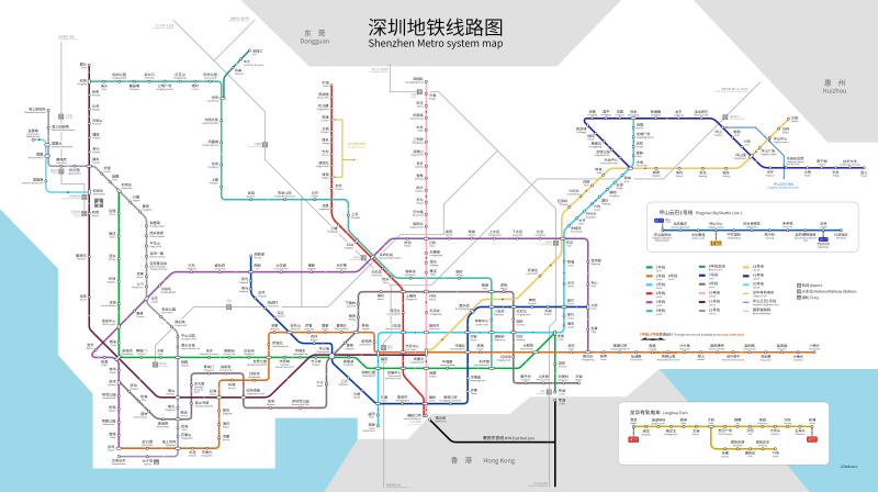 File:Shenzhen Metro (Rapid Transit) System Map.svg