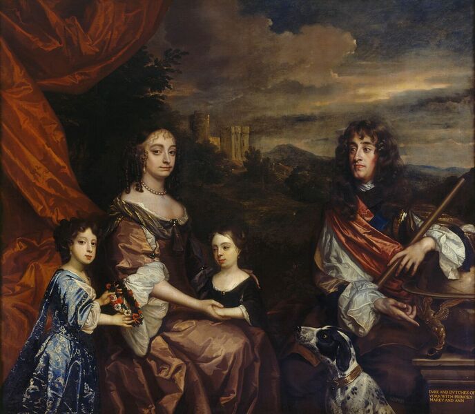 File:The Duke and Duchess of York with their two daughters..jpg