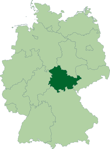 File:Deutschland Lage von Thüringen.svg