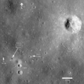 月球勘测轨道飞行器拍摄的阿波罗14号着陆点照片
