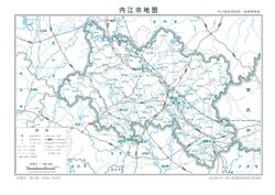 内江市标准地图