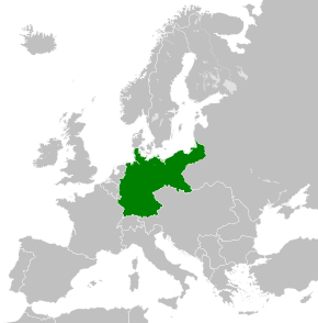 1914年第一次世界大战前的德国领土