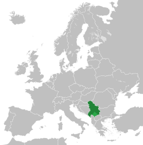 塞尔维亚和黑山的位置