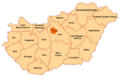 匈牙利19州地圖