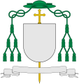 拉丁礼天主教会的主教使用之徽章样式，正式名称为“牧徽”。