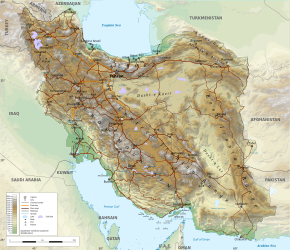 伊朗地勢圖