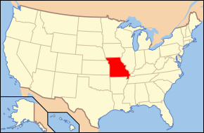 密苏里州在美国的位置