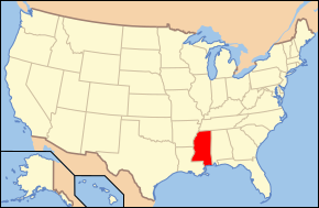 密西西比州在美国的位置